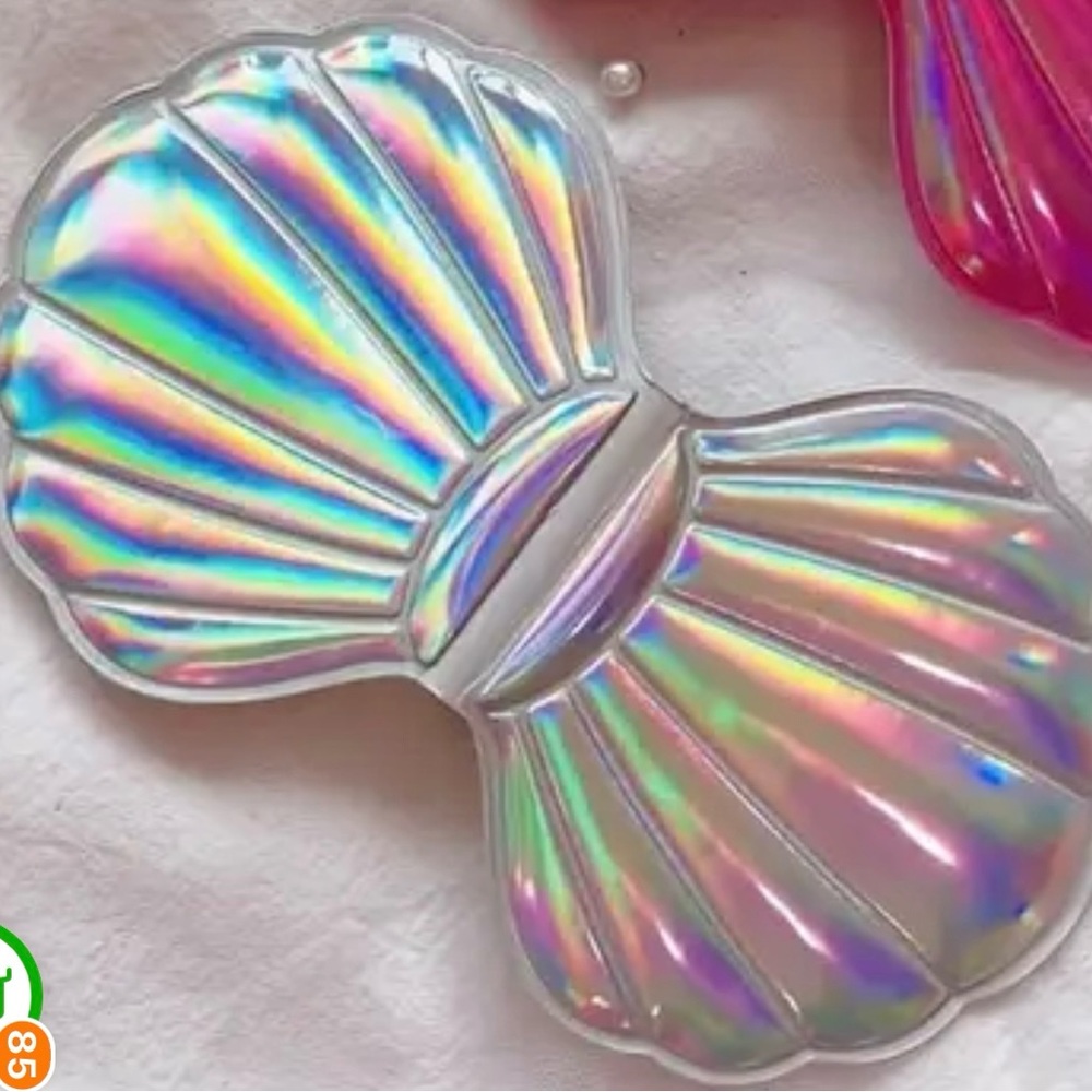 Pretty holographic compact mirror - Picture 2 of 4